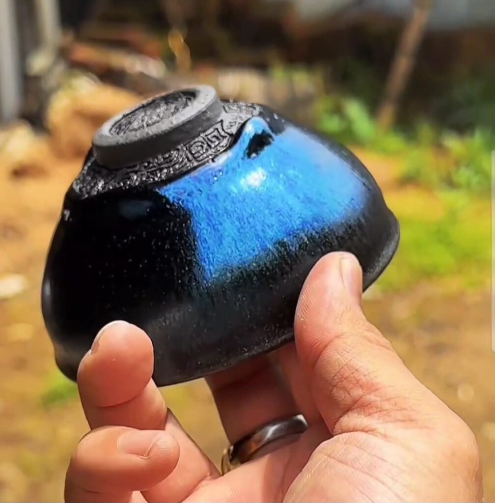 Zhu Qiumin carved bottom cup