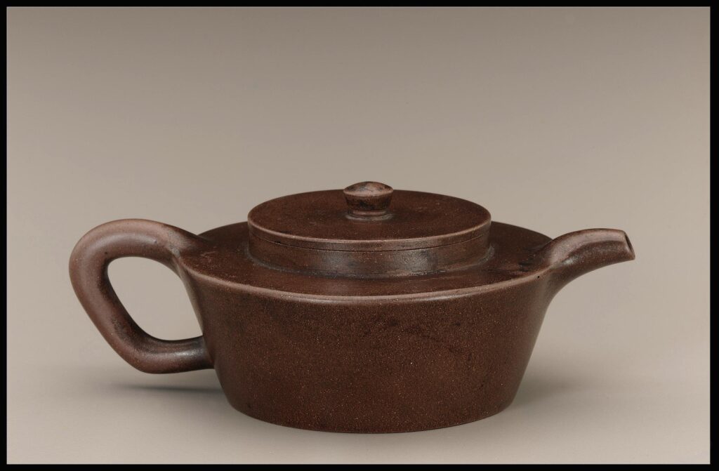 Historic unglazed Yixing ware teapot