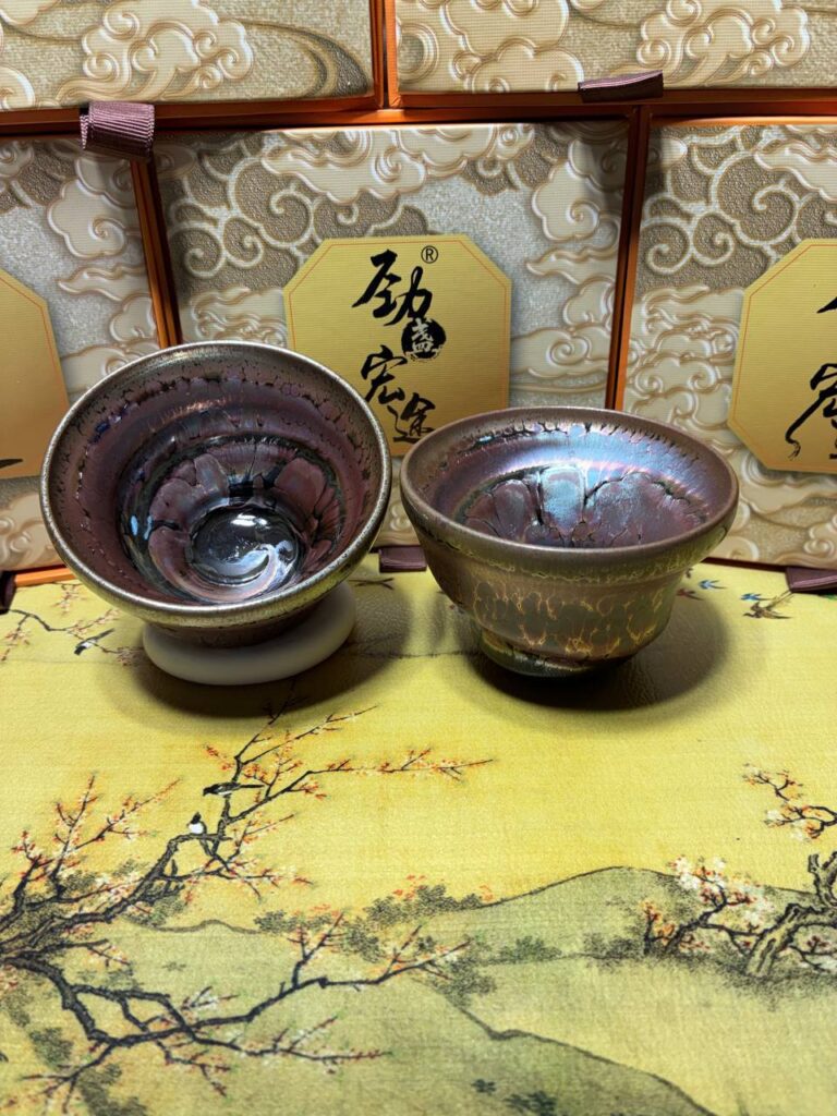 Silver Violet Bowl Pair