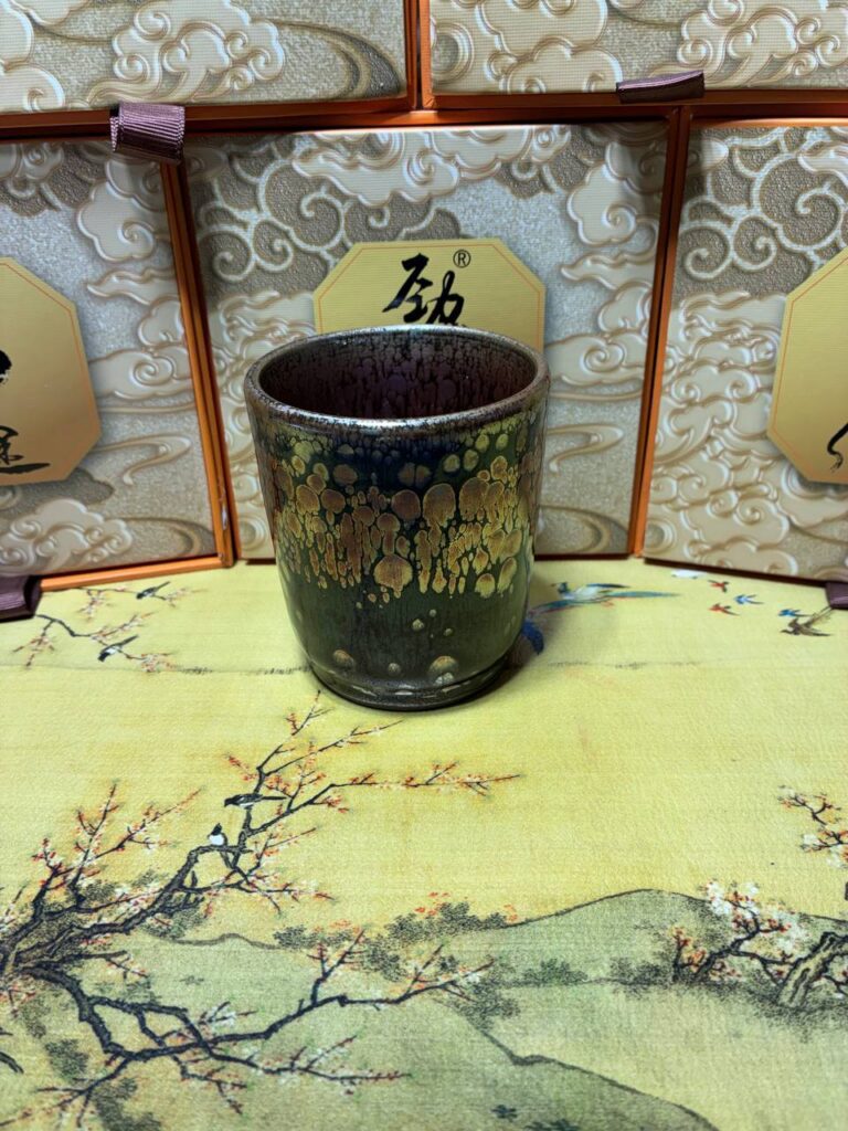 Emerald Gold Tall Cup