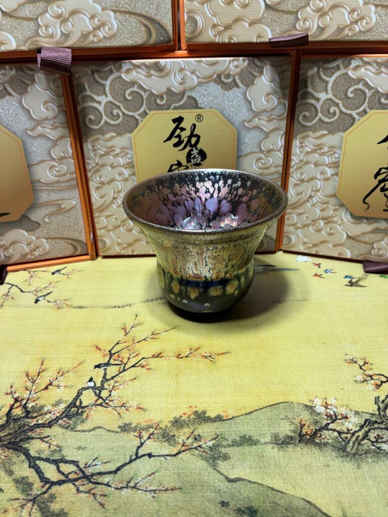 Golden Violet Pedestal Cup
