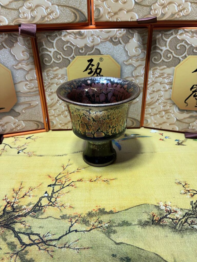 Golden Violet Goblet