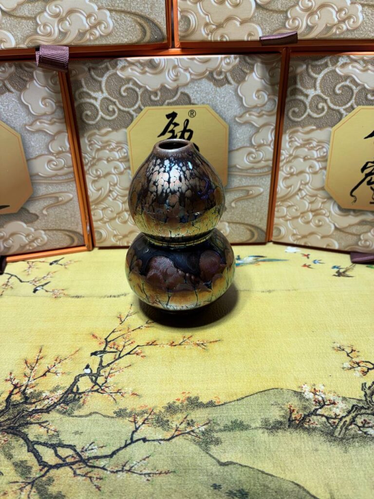Iridescent Gourd Vessel