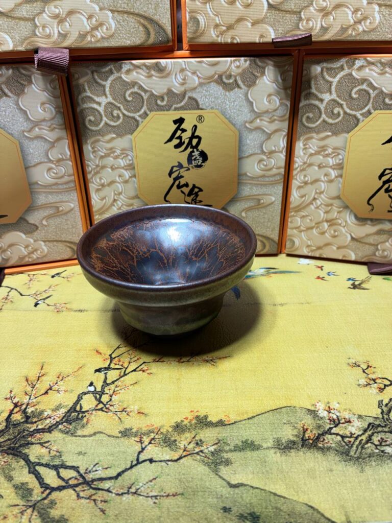 Violet Ember Footed Bowl